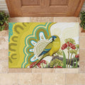Australia Rock Parrot Rubber Doormat Kangaroo Paws Indigenous Art - Aussie Hoodie