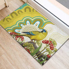Australia Rock Parrot Rubber Doormat Kangaroo Paws Indigenous Art - Aussie Hoodie