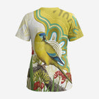 Australia Rock Parrot Scrub Top Kangaroo Paws Indigenous Art - Aussie Hoodie