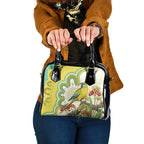 Australia Rock Parrot Shoulder Handbag Kangaroo Paws Indigenous Art - Aussie Hoodie