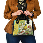 Australia Rock Parrot Shoulder Handbag Kangaroo Paws Indigenous Art - Aussie Hoodie