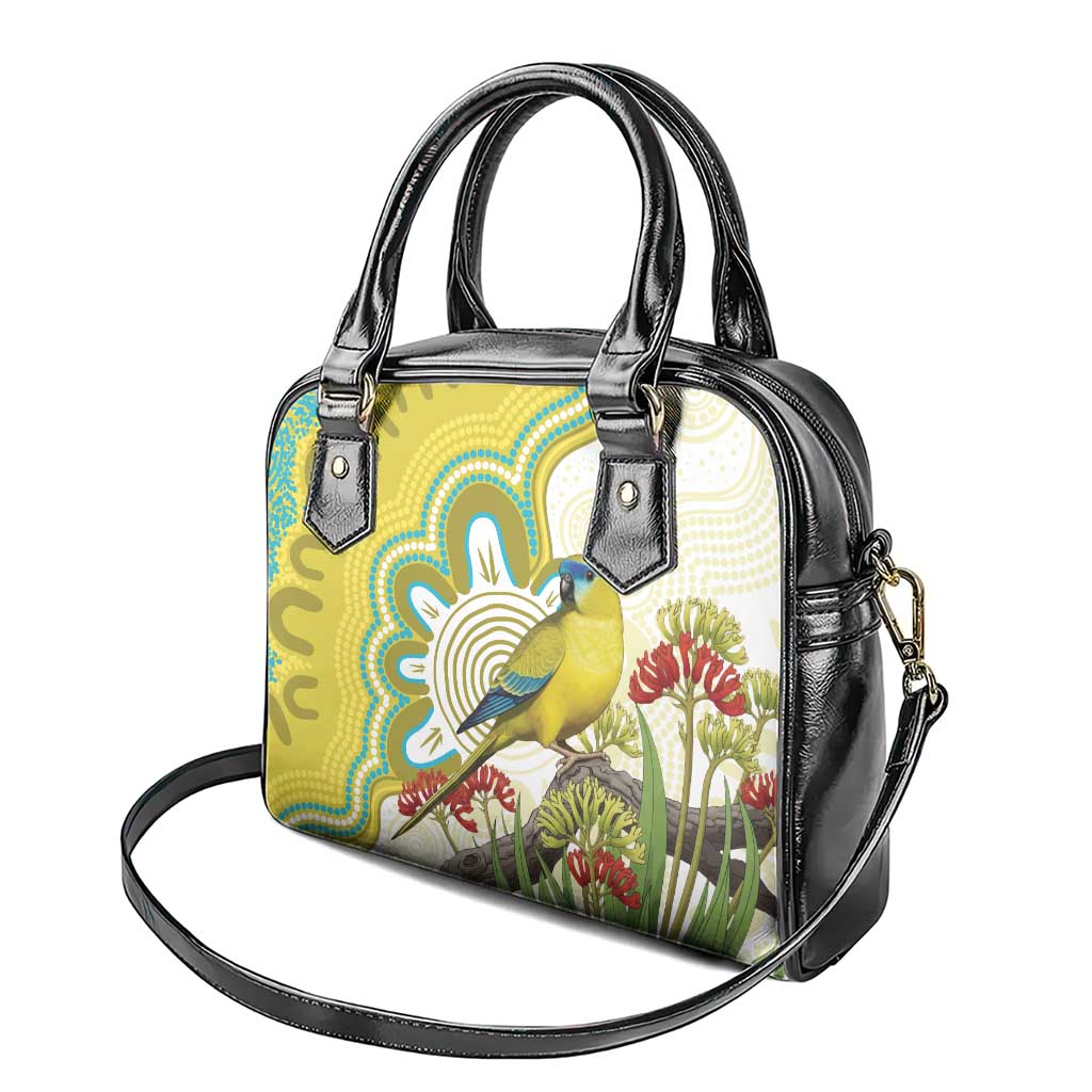 Australia Rock Parrot Shoulder Handbag Kangaroo Paws Indigenous Art - Aussie Hoodie