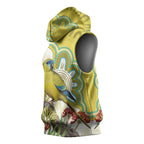 Australia Rock Parrot Sleeveless Hoodie Kangaroo Paws Indigenous Art - Aussie Hoodie