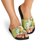 Australia Rock Parrot Slide Sandals Kangaroo Paws Indigenous Art - Aussie Hoodie