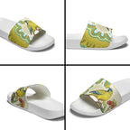 Australia Rock Parrot Slide Sandals Kangaroo Paws Indigenous Art - Aussie Hoodie