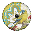 Australia Rock Parrot Spare Tire Cover Kangaroo Paws Indigenous Art - Aussie Hoodie