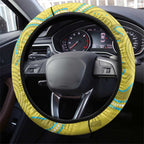 Australia Rock Parrot Steering Wheel Cover Kangaroo Paws Indigenous Art - Aussie Hoodie