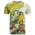 Australia Rock Parrot T Shirt Kangaroo Paws Indigenous Art - Aussie Hoodie