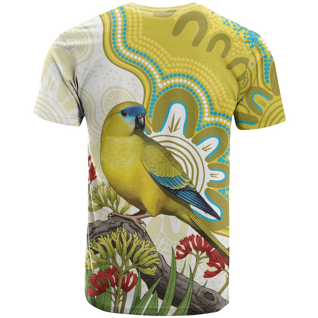 Australia Rock Parrot T Shirt Kangaroo Paws Indigenous Art - Aussie Hoodie