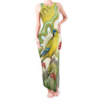 Australia Rock Parrot Tank Maxi Dress Kangaroo Paws Indigenous Art - Aussie Hoodie