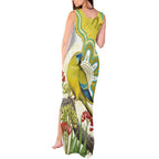 Australia Rock Parrot Tank Maxi Dress Kangaroo Paws Indigenous Art - Aussie Hoodie
