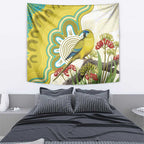 Australia Rock Parrot Tapestry Kangaroo Paws Indigenous Art - Aussie Hoodie