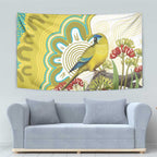 Australia Rock Parrot Tapestry Kangaroo Paws Indigenous Art - Aussie Hoodie
