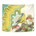 Australia Rock Parrot Tapestry Kangaroo Paws Indigenous Art - Aussie Hoodie