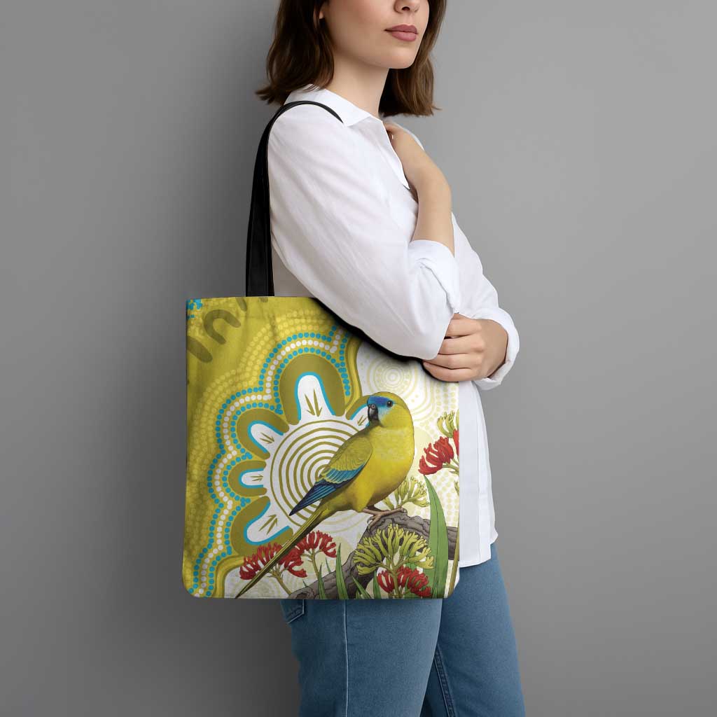 Australia Rock Parrot Tote Bag Kangaroo Paws Indigenous Art - Aussie Hoodie