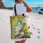 Australia Rock Parrot Tote Bag Kangaroo Paws Indigenous Art - Aussie Hoodie