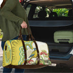 Australia Rock Parrot Travel Bag Kangaroo Paws Indigenous Art - Aussie Hoodie