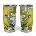 Australia Rock Parrot Tumbler Cup Kangaroo Paws Indigenous Art - Aussie Hoodie