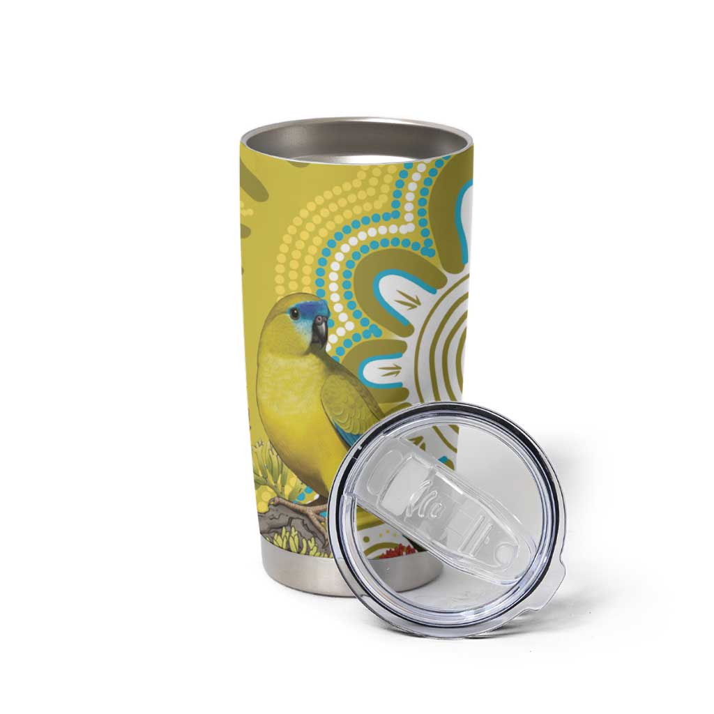 Australia Rock Parrot Tumbler Cup Kangaroo Paws Indigenous Art - Aussie Hoodie