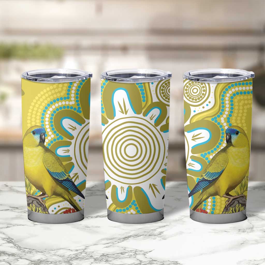 Australia Rock Parrot Tumbler Cup Kangaroo Paws Indigenous Art - Aussie Hoodie