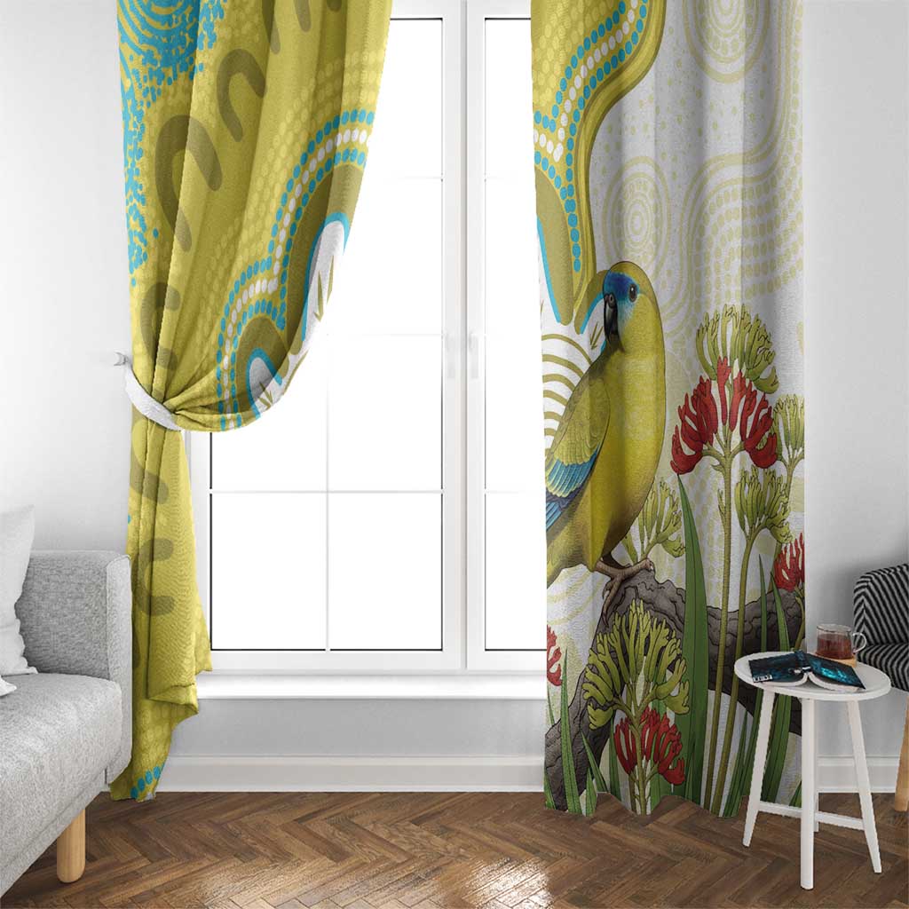 Australia Rock Parrot Window Curtain Kangaroo Paws Indigenous Art - Aussie Hoodie