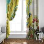 Australia Rock Parrot Window Curtain Kangaroo Paws Indigenous Art - Aussie Hoodie