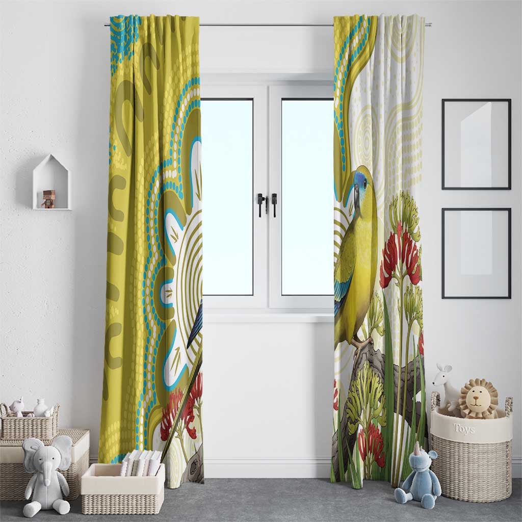 Australia Rock Parrot Window Curtain Kangaroo Paws Indigenous Art - Aussie Hoodie