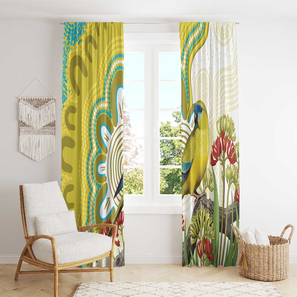 Australia Rock Parrot Window Curtain Kangaroo Paws Indigenous Art - Aussie Hoodie