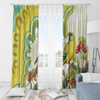 Australia Rock Parrot Window Curtain Kangaroo Paws Indigenous Art - Aussie Hoodie