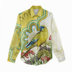 Australia Rock Parrot Women Casual Shirt Kangaroo Paws Indigenous Art - Aussie Hoodie