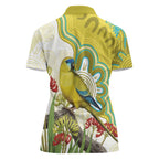 Australia Rock Parrot Women Polo Shirt Kangaroo Paws Indigenous Art - Aussie Hoodie