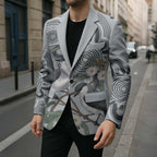 Australia Grey Butcherbird Blazer Eucalyptus Alba Indigenous Art - Aussie Hoodie