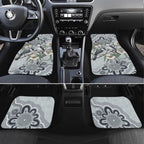 Australia Grey Butcherbird Car Mats Eucalyptus Alba Indigenous Art - Aussie Hoodie