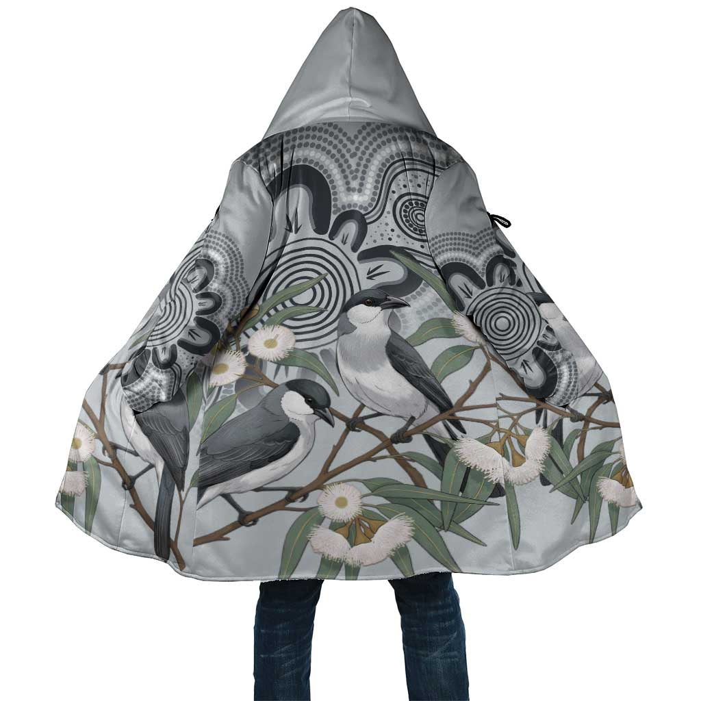 Australia Grey Butcherbird Cloak Eucalyptus Alba Indigenous Art - Aussie Hoodie