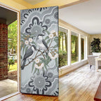 Australia Grey Butcherbird Door Cover Eucalyptus Alba Indigenous Art - Aussie Hoodie