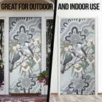 Australia Grey Butcherbird Door Cover Eucalyptus Alba Indigenous Art - Aussie Hoodie