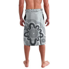 Australia Grey Butcherbird Lavalava Eucalyptus Alba Indigenous Art - Aussie Hoodie
