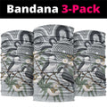 Australia Grey Butcherbird Neck Gaiter Eucalyptus Alba Indigenous Art - Aussie Hoodie
