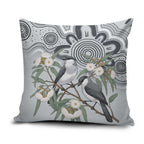 Australia Grey Butcherbird Pillow Cover Eucalyptus Alba Indigenous Art - Aussie Hoodie