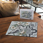 Australia Grey Butcherbird Puzzle Eucalyptus Alba Indigenous Art - Aussie Hoodie