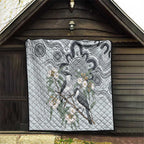 Australia Grey Butcherbird Quilt Eucalyptus Alba Indigenous Art - Aussie Hoodie