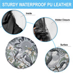 Australia Grey Butcherbird Spare Tire Cover Eucalyptus Alba Indigenous Art - Aussie Hoodie