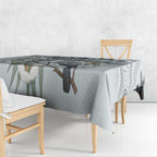 Australia Grey Butcherbird Tablecloth Eucalyptus Alba Indigenous Art - Aussie Hoodie