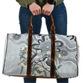 Australia Grey Butcherbird Travel Bag Eucalyptus Alba Indigenous Art - Aussie Hoodie