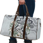 Australia Grey Butcherbird Travel Bag Eucalyptus Alba Indigenous Art - Aussie Hoodie