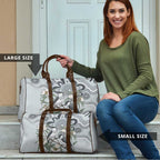 Australia Grey Butcherbird Travel Bag Eucalyptus Alba Indigenous Art - Aussie Hoodie