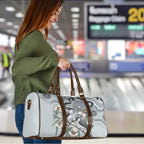 Australia Grey Butcherbird Travel Bag Eucalyptus Alba Indigenous Art - Aussie Hoodie