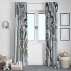Australia Grey Butcherbird Window Curtain Eucalyptus Alba Indigenous Art - Aussie Hoodie