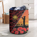 ANZAC Lest We Forget Laundry Basket Australian Army Poppy Tribute
