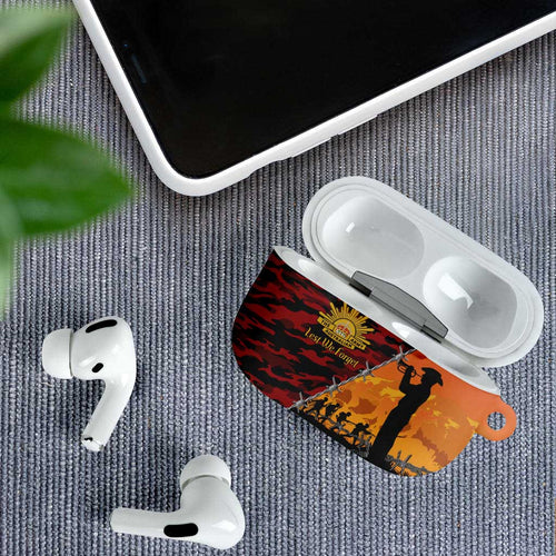 ANZAC Lest We Forget AirPods Case Australian Army Poppy Tribute